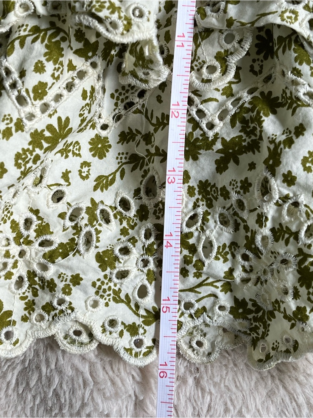 Cottage Core Zara Coquette Drop Waist Smocked Ruffle Mini Skirt Boho - Picture 8 of 9